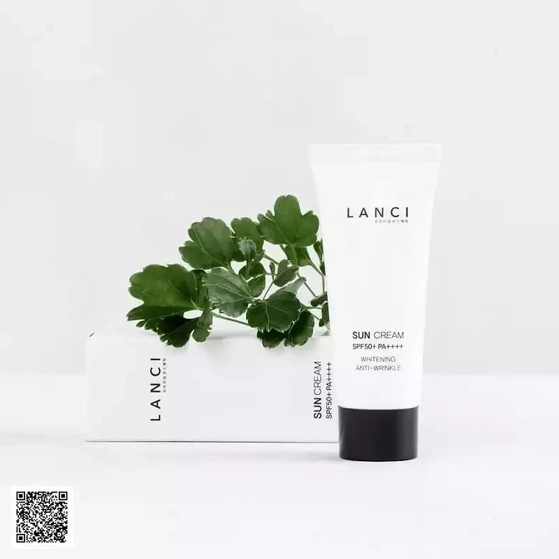 Kem Chống Nắng Lanci Sun Cream Whitening Anti Wrinkle SPF50+ PA++++