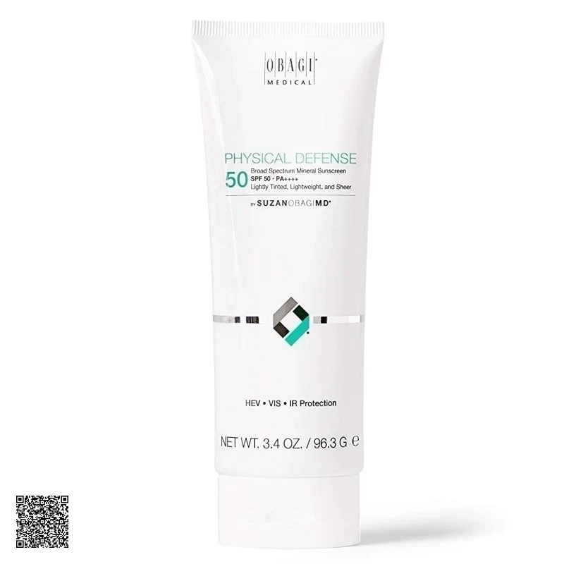 Kem Chống Nắng Vật Lý Có Màu Obagi SuzanObagiMD Physical Defense Tinted Broad Spectrum SPF50 PA++++