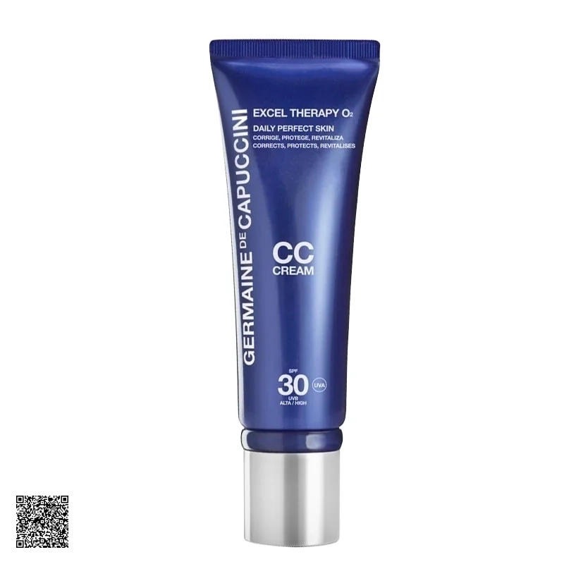 Kem Chống Nắng, Che Khuyết Điểm Excel Therapy O2 Cc Cream Daily Perfection Skin Germaine De Capuccini