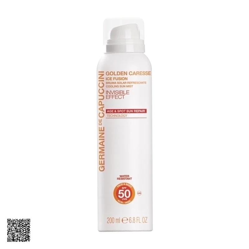 Xịt Chống Nắng Golden Caresse Ice Fusion Invisible Effect SPF50 Germaine De Capuccini
