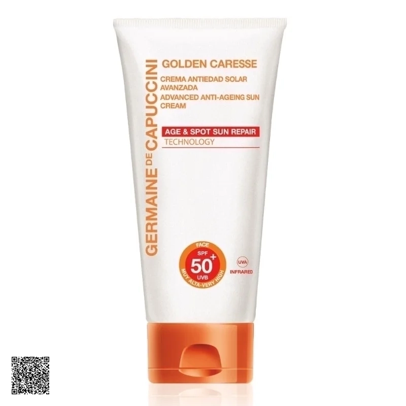 Kem Chống Nắng, Chống Lão Hóa Golden Caresse Advanced Anti-Ageing Sun Cream SPF50+ Germaine De Capuccini