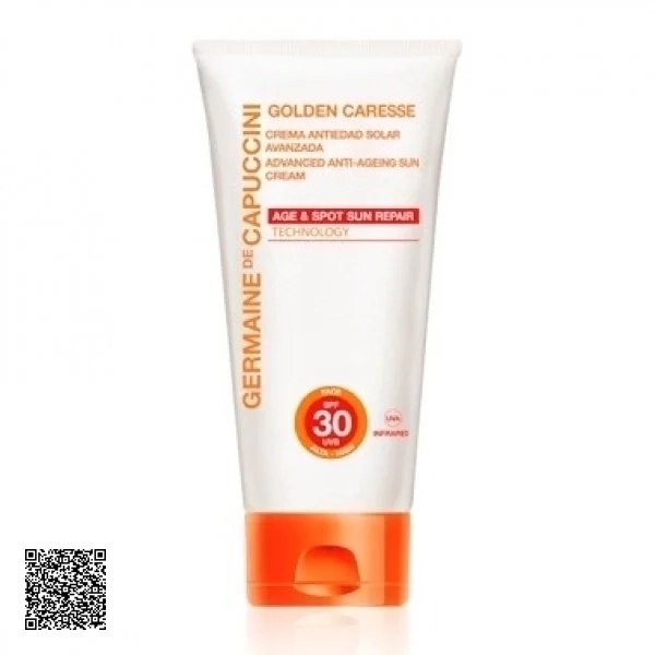 Kem Chống Nắng, Cân Bằng Sắc Tố Golden Caresse Advanced Anti-Ageing Sun Cream SPF30 Germaine De Capuccini