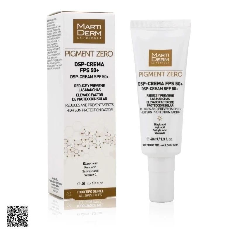 MartiDerm Pigment Zero DSP SPF50+ Cream - Kem Chống Nắng Làm Sáng Da