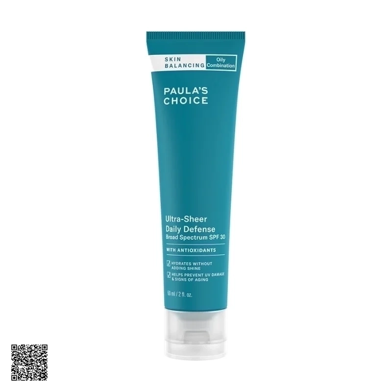 Kem Dưỡng Chống Nắng Paula’s Choice Skin Balancing Ultra-Sheer Daily Defense SPF30