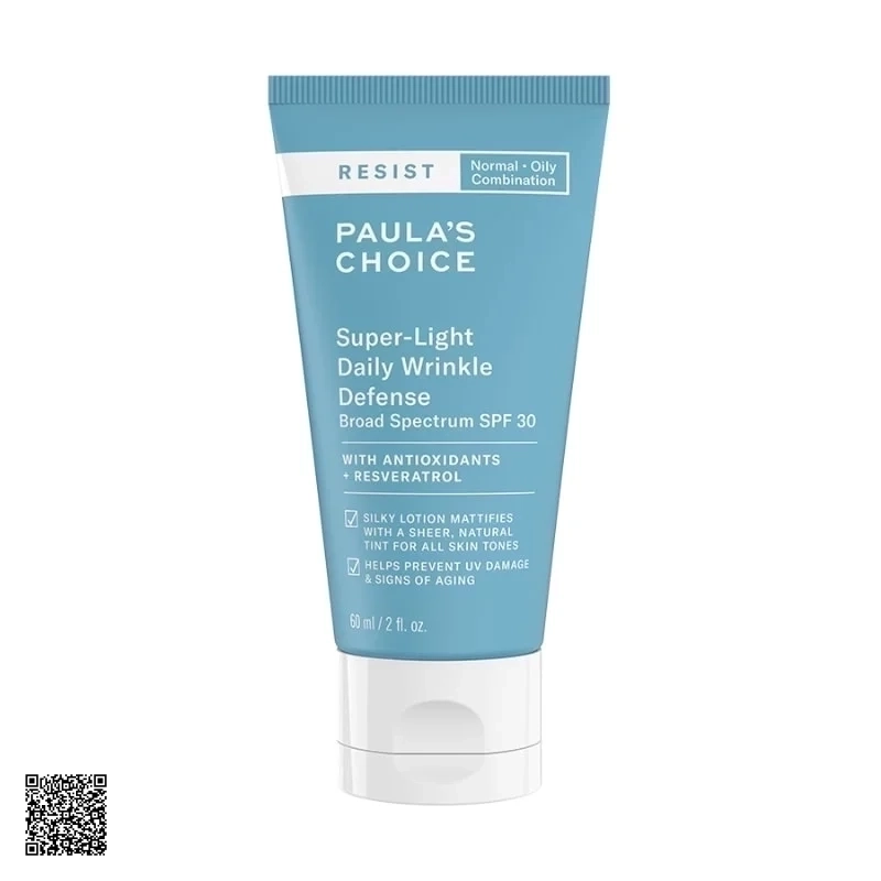 Kem Dưỡng Chống Nắng Siêu Nhẹ Paula’s Choice Resist Super-Light Daily Wrinkle Defense SPF30