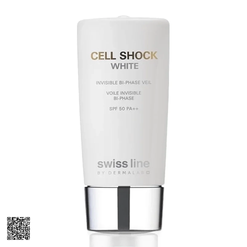 Sữa Chống Nắng Trắng Da Swissline Cell Shock White Invisible Bi-Phase Veil SPF50 PA++