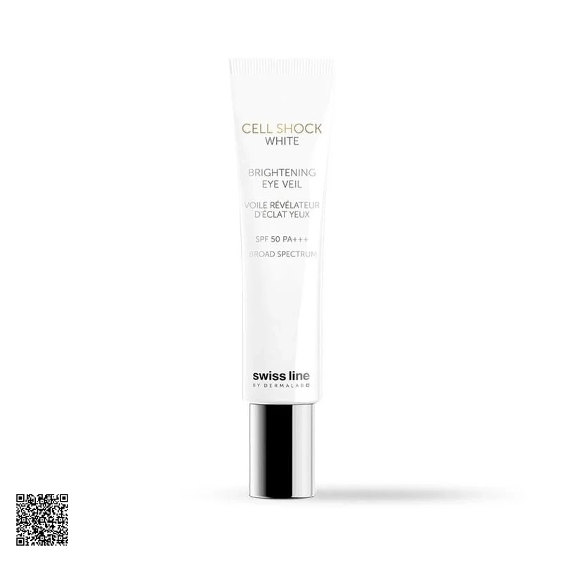 Swissline Cell Shock White Brightening Eye Veil SPF50+++ - Sữa Dưỡng Chống Nắng Cho Mắt