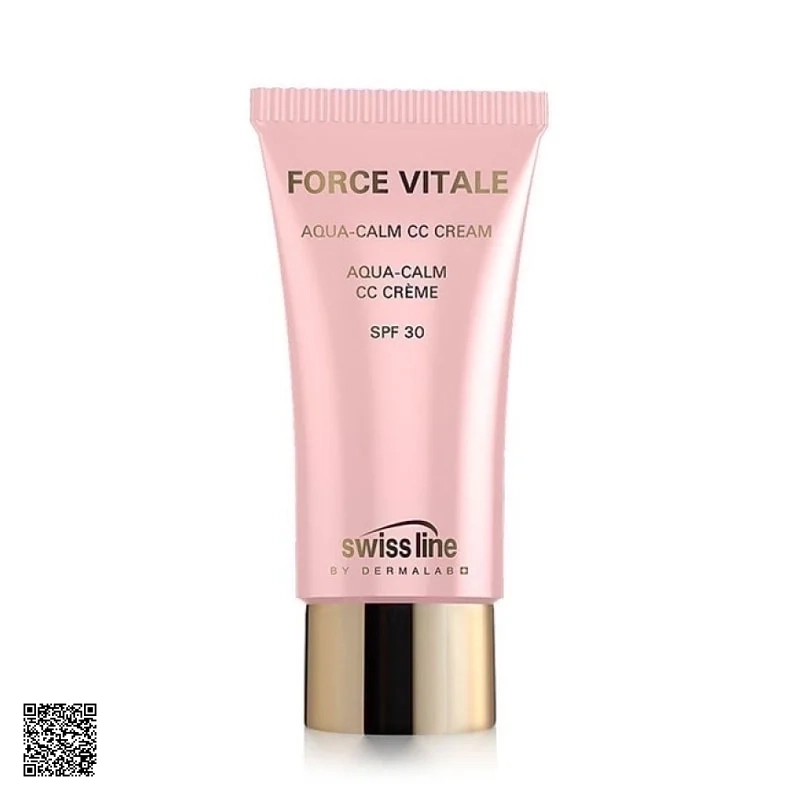 Kem Nền Chống Nắng Swissline Force Vitale Aqua-Calm CC Cream SPF30