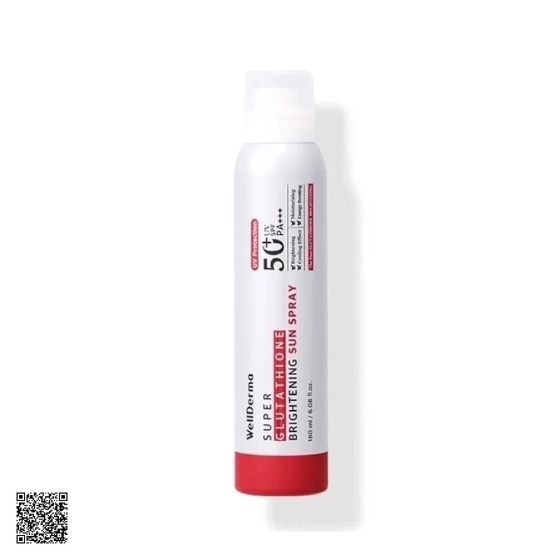 Xịt Chống Nắng WellDerma Super Glutathione Brightening Sun Spray SPF50+ PA+++