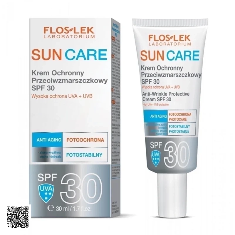 Kem Chống Nắng Floslek Anti-Wrinkle Protective Cream SPF30 - Cho Da Khô Nhạy Cảm