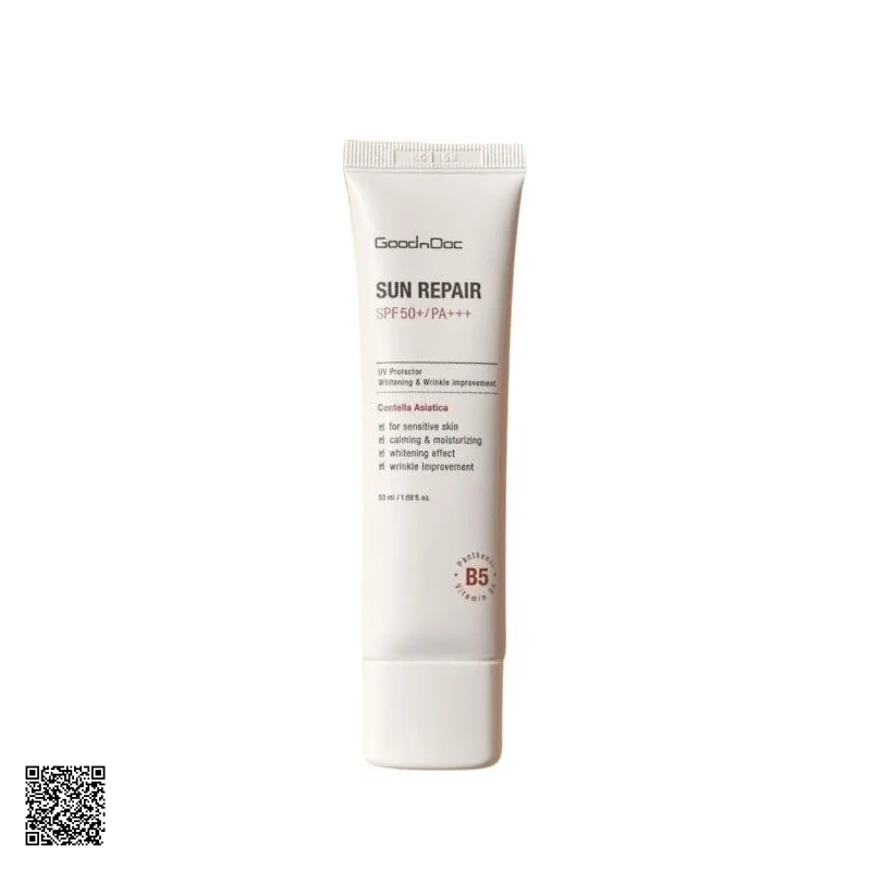 Kem Chống Nắng Dưỡng Ẩm, Phục Hồi Da GoodnDoc Sun Repair SPF50+ PA+++