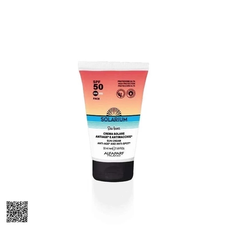 Dibi Milano Solarium Antiage & Antispot Sun Cream SPF50 - Kem Chống Nắng Mỏng Nhẹ