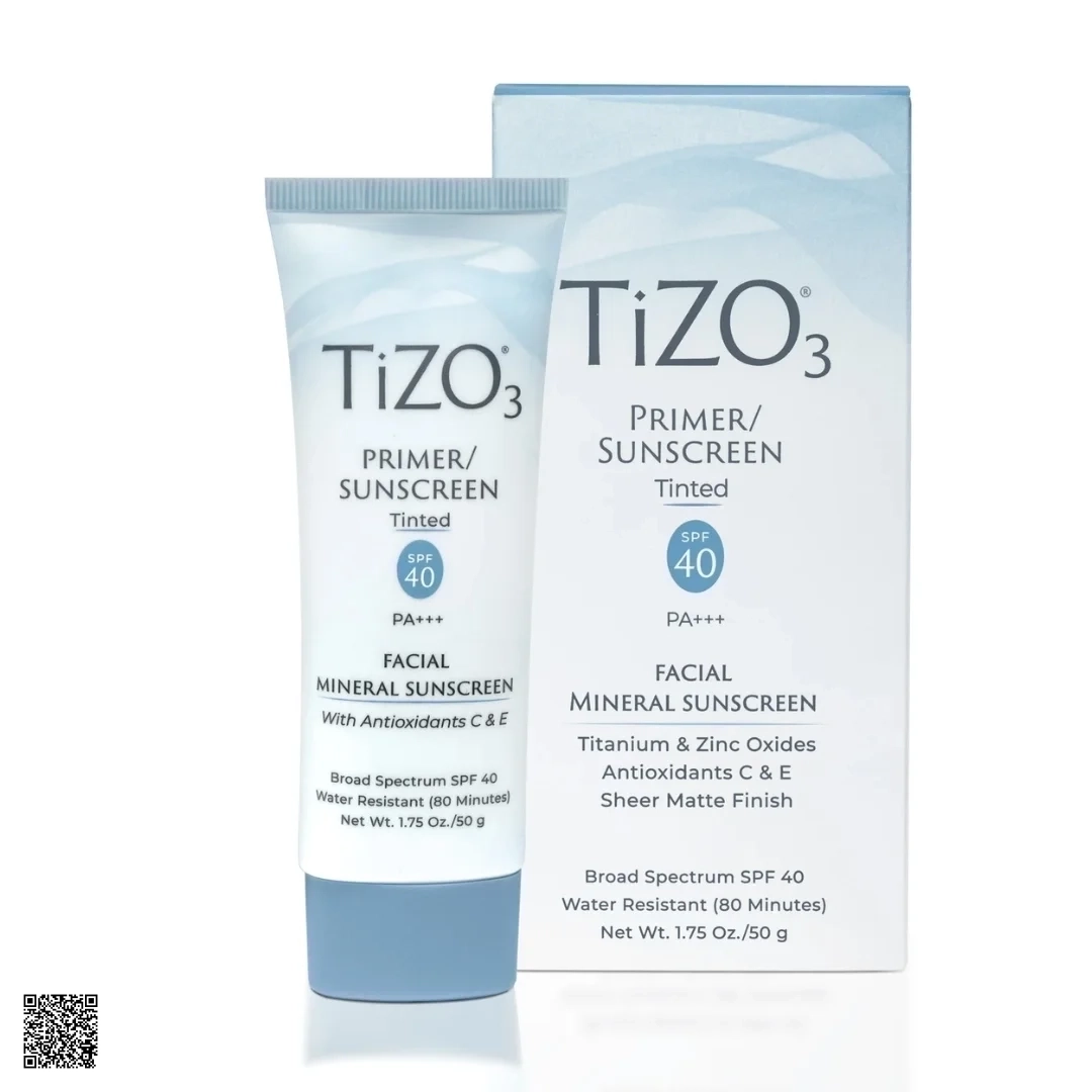 TiZO3 Facial Primer Sunscreen Tinted SPF40 PA+++ - Kem Chống Nắng Từ Mỹ
