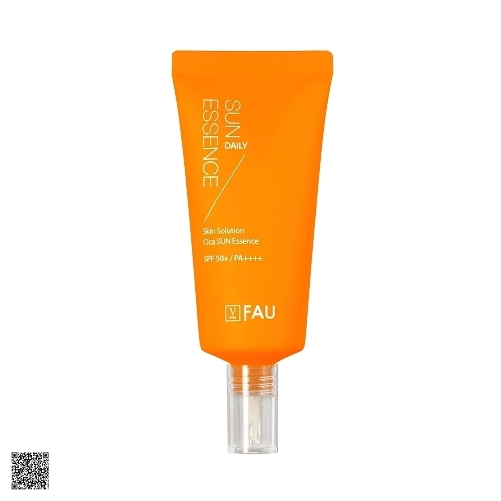 FAU Skin Solution Cica Sun Essence SPF50 PA++++ - Kem Chống Nắng Làm Dịu, Phục Hồi Da