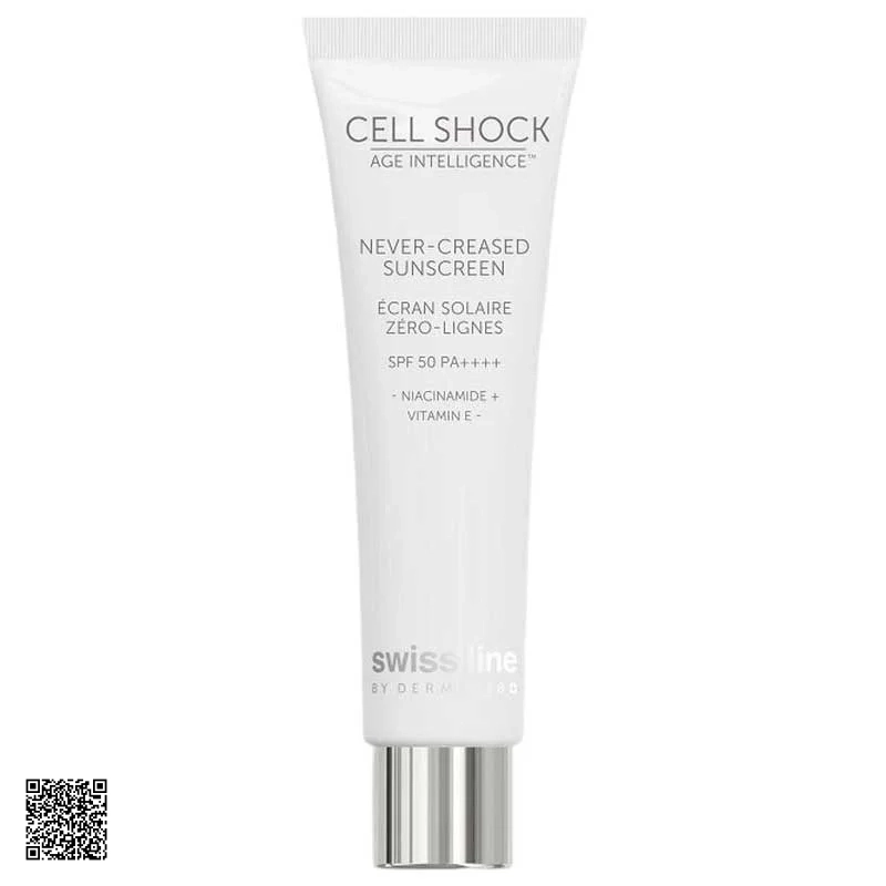 Swissline Cell Shock Never-Seen Sunscreen SPF50 - Kem Chống Nắng Thuỵ Sĩ