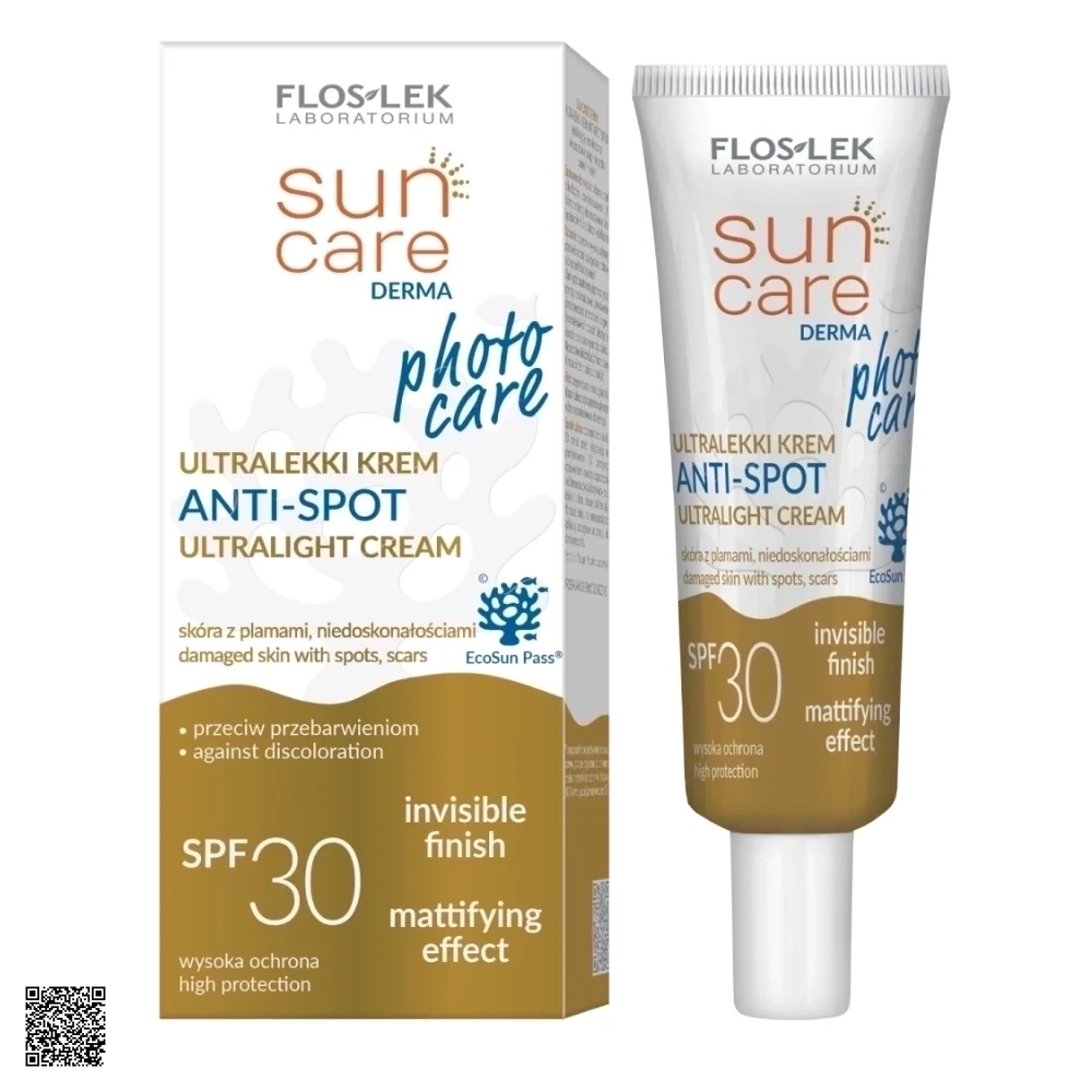 Floslek Sun Care Derma Anti Spot Ultralight Cream - Kem Chống Nắng