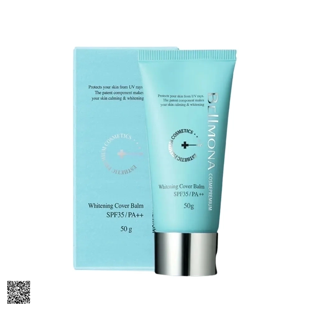 Bellmona Whitening Cover Balm SPF35 PA++ - Kem Chống Nắng Che Khuyết Điểm