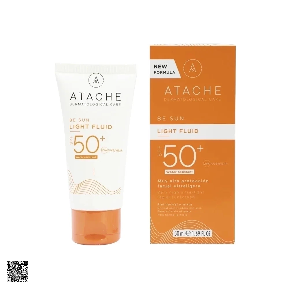 Atache Be Sun Light Fluid SPF50+ - Sữa Chống Nắng Siêu Mỏng Nhẹ
