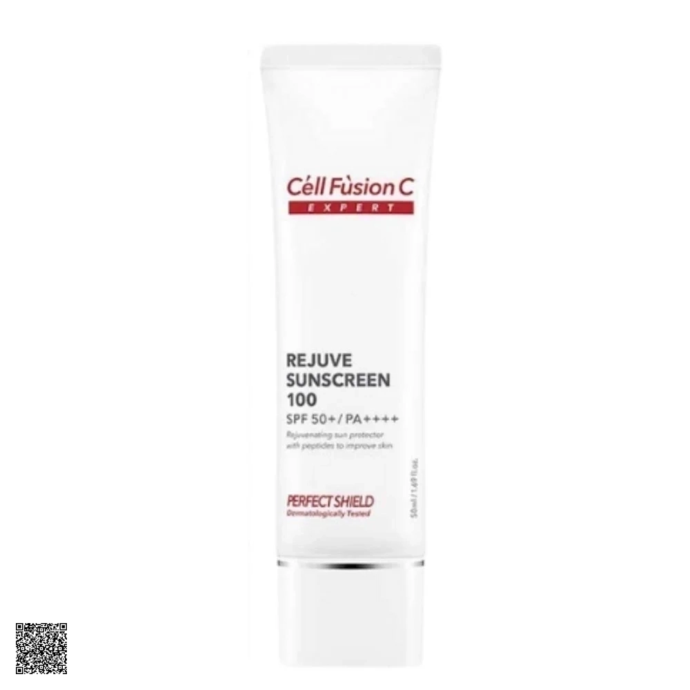 Cell Fusion C Expert Perfect Shield Rejuve Sunscreen 100 SPF50+ PA++++ - Kem Chống Nắng Bảo Vệ, Tái Tạo Da