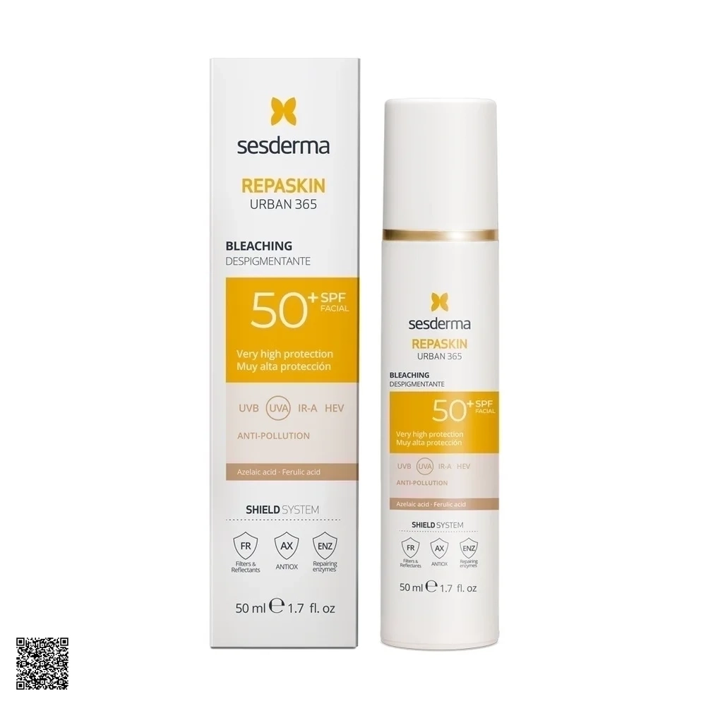 Sesderma Repaskin Urban 365 Bleaching SPF50+ - Kem Chống Nắng Giảm Sắc Tố Và Dưỡng Trắng Da