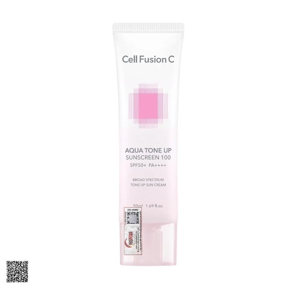 Cell Fusion C Aqua Tone Up Sunscreen 100 SPF50+ PA++++ - Kem Chống Nắng Nâng Tone, Cấp Ẩm (50ml)