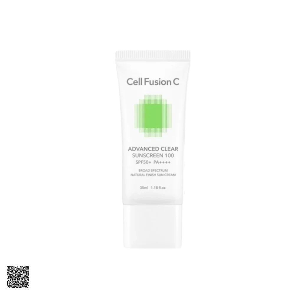 Cell Fusion C Advanced Clear Sunscreen 100 SPF50+ PA++++ - Kem Chống Nắng Phổ Rộng Kiểm Soát Dầu Mụn