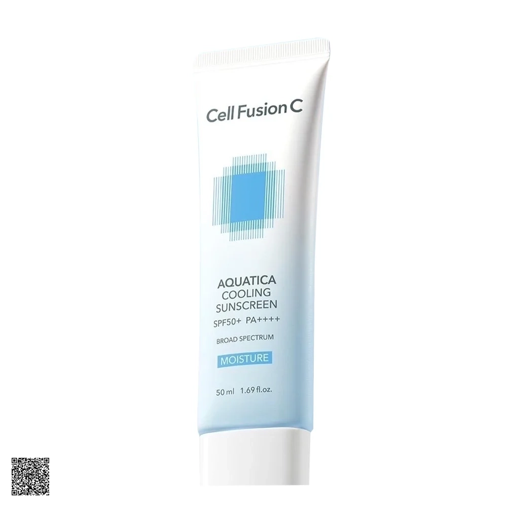 Cell Fusion C Aquatica Cooling Sunscreen 100 SPF50+ PA++++ - Kem Chống Nắng Hạ Nhiệt Cấp Ẩm, Làm Dịu Da Khô