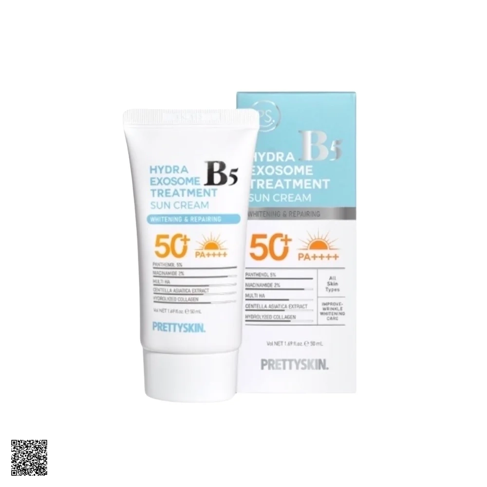 Pretty Skin Hydra B5 Exosome Treatment Sun Cream SPF50+ PA++++ - Kem Chống Nắng Phục Hồi Da