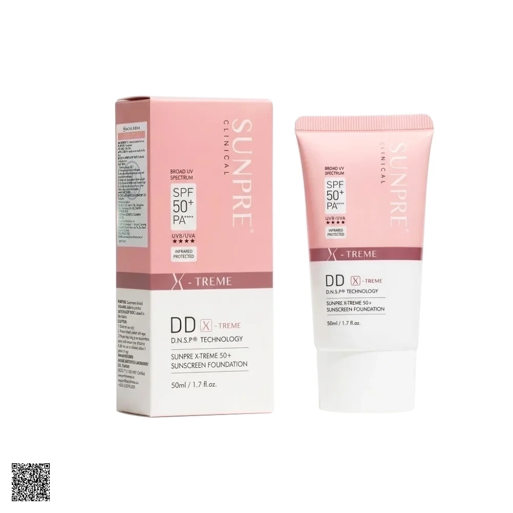 Mona Frema Sunpre DD X-Treme 50+ Sunscreen Foundation SPF50+ PA++++ - Kem Chống Nắng Cao Cấp Màu Kem Nền