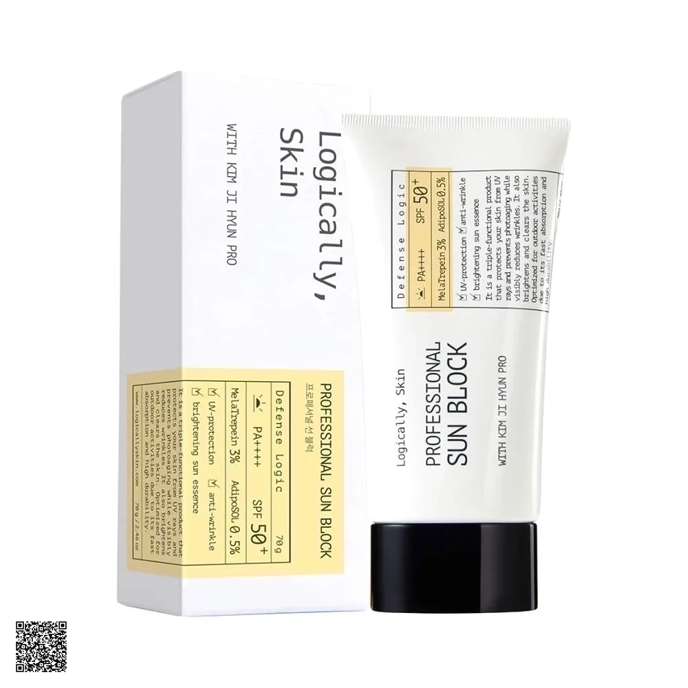 Logically Skin Professional Sun Block SPF50+ PA++++ - Kem Chống Nắng Vật Lý Nâng Tone