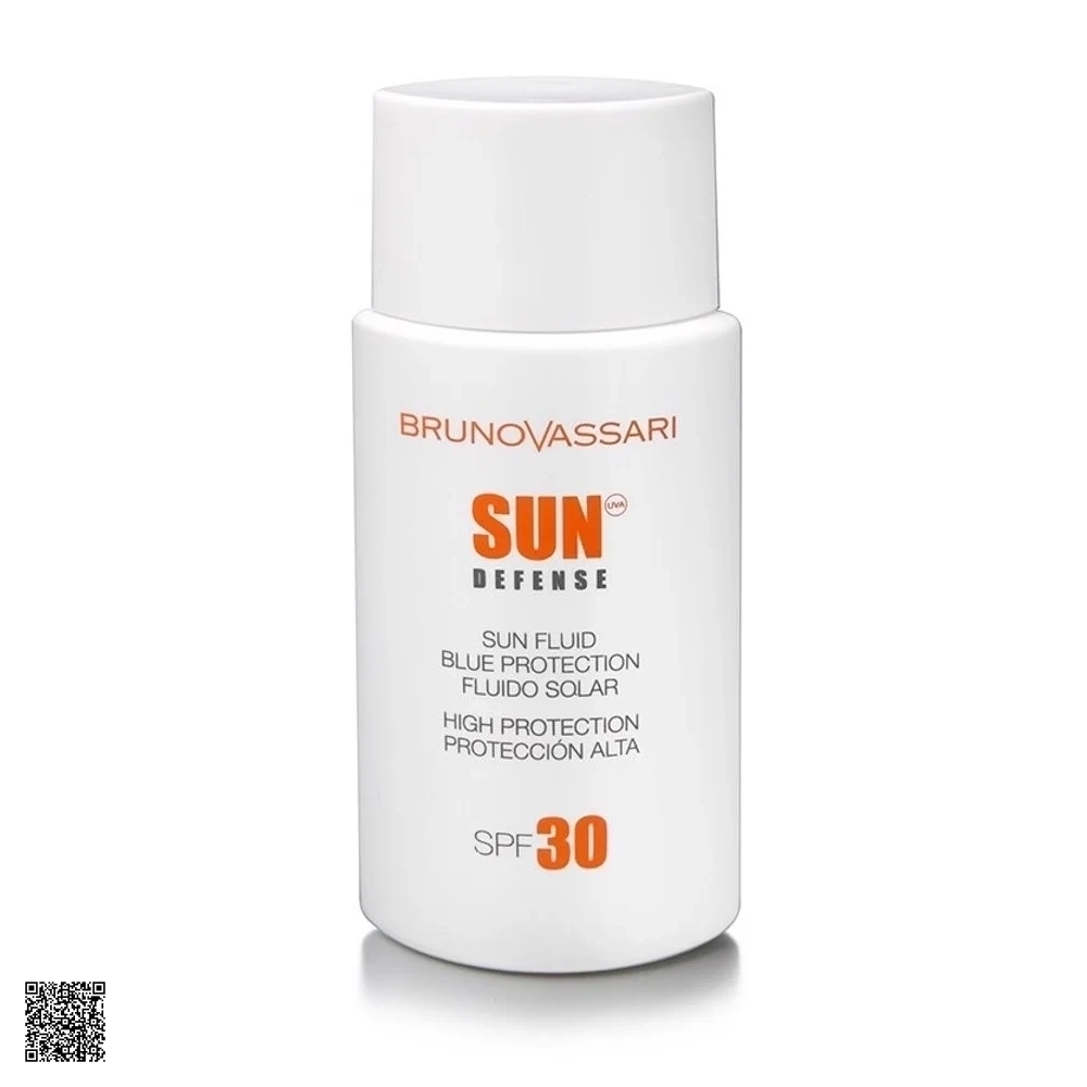 Bruno Vassari Sun Defense Sun Fluid Blue Protection SPF30 - Kem Chống Nắng Bảo Vệ Da