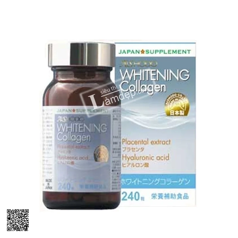 Viên Uống Trắng Da, Trị Nám Whitening Collagen Aishodo Nhật Bản