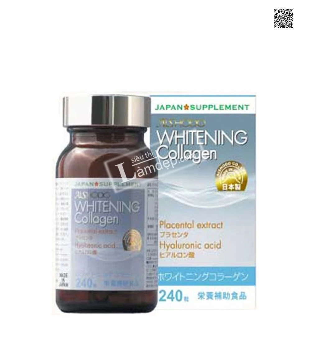 Viên Uống Trắng Da, Trị Nám Whitening Collagen Aishodo Nhật Bản