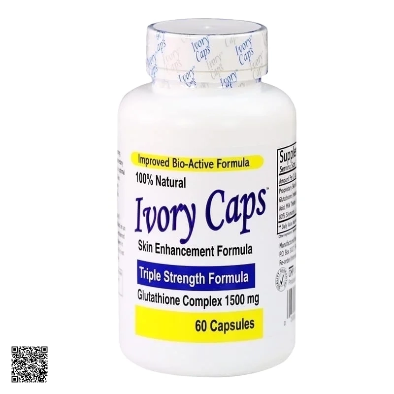 Ivory Caps Viên Trắng Da Giảm Nám Số 1 Của Mỹ (1500mg x 60 Viên)