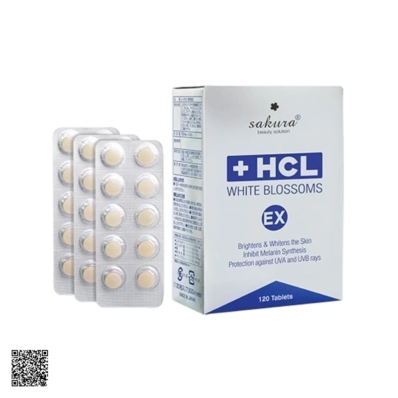 Viên Uống Trị Nám Da Chuyên Sâu SAKURA WHITE BLOSSOMS HCL EX