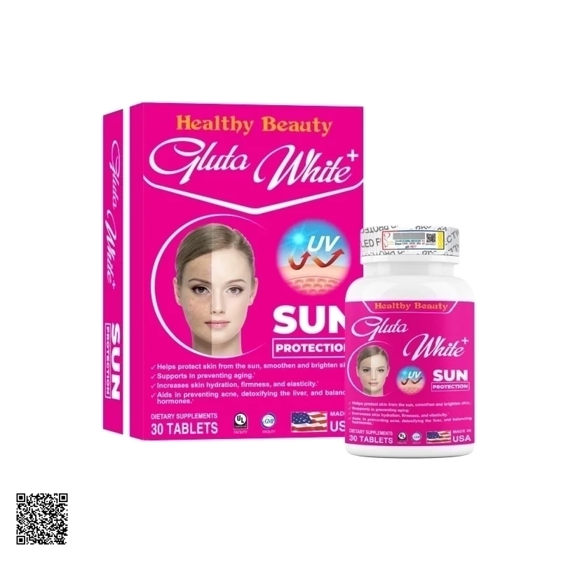 Viên Uống Trắng Da Gluta White Cao Cấp Từ Healthy Beauty