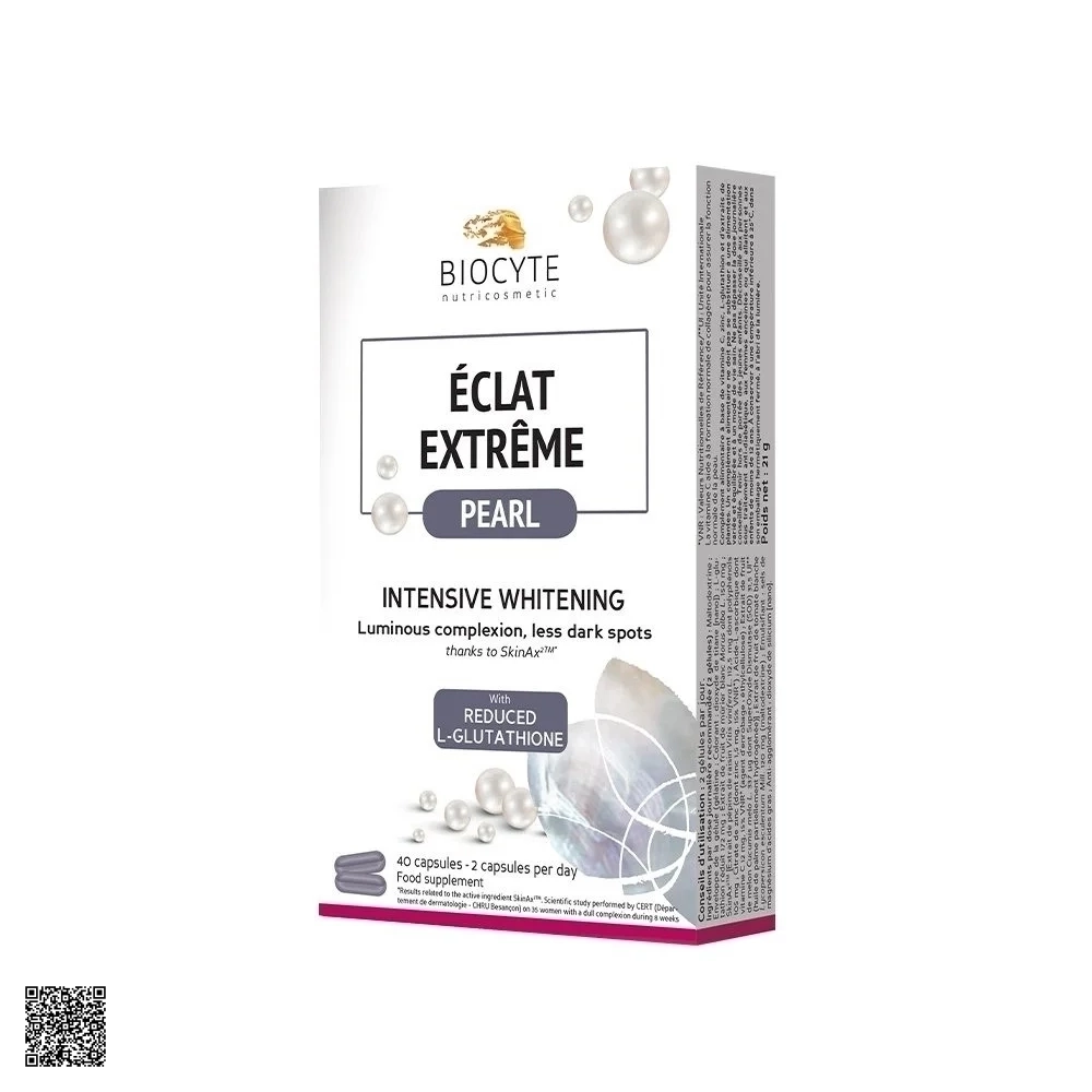 Biocyte Eclat Extreme Pearl Viên Uống Giảm Nám, Trắng Da, Chống Nắng (3 Vỉ x 20 Viên)