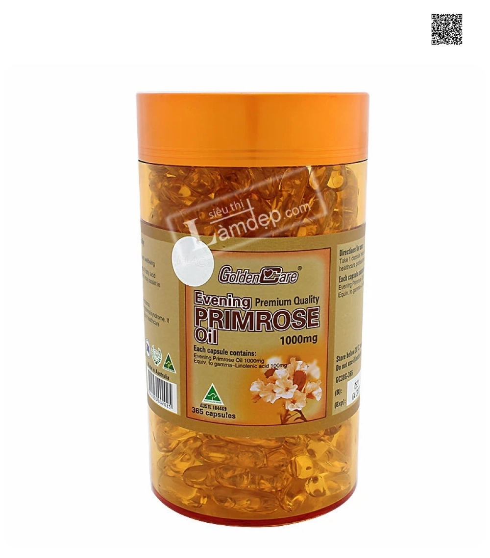 Golden Care Evening Primrose Oil 1000mg x 365 viên Golden Care Evening Primrose Oil 1000mg x 365 viên