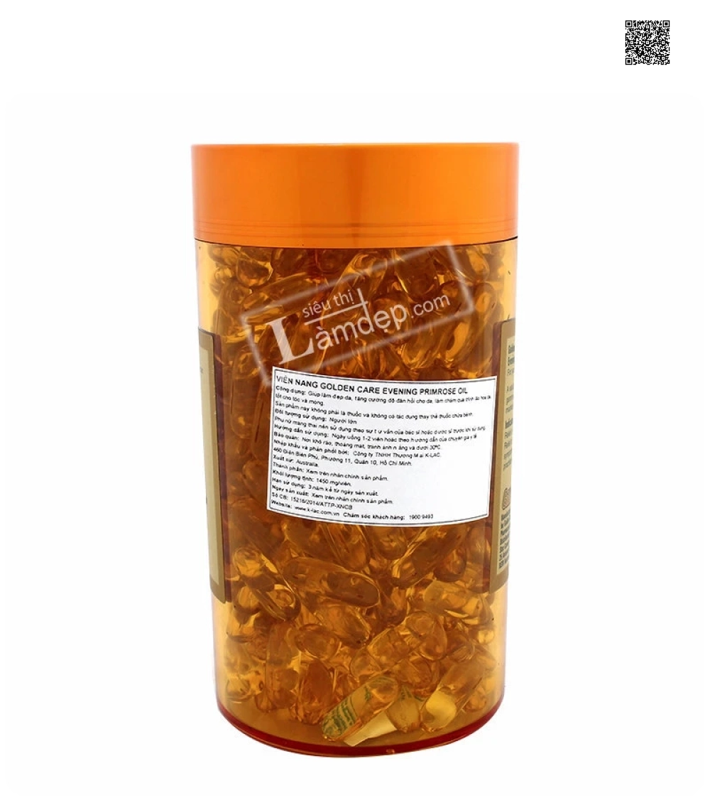 Golden Care Evening Primrose Oil 1000mg x 365 viên Golden Care Evening Primrose Oil 1000mg x 365 viên