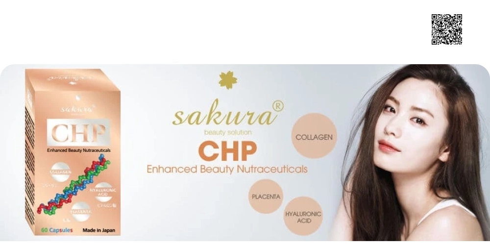 Viên Uống Trắng Da Sakura CHP Enhanced Beauty Nutraceuticals 60 Viên