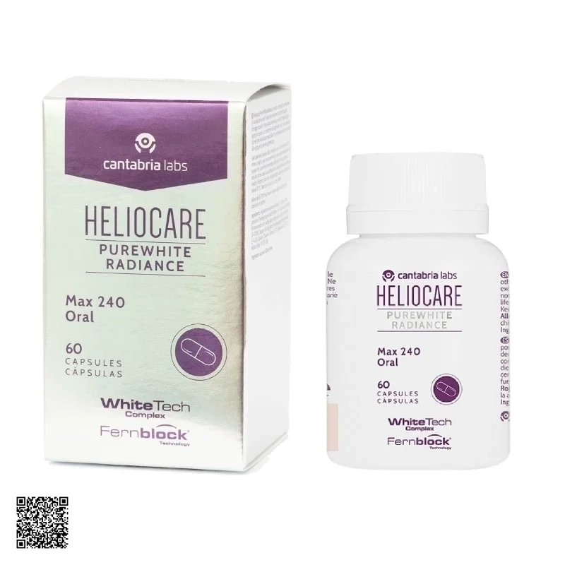 Heliocare Oral Purewhite Radiance Max 240 Viên Uống Trắng Da Cao Cấp
