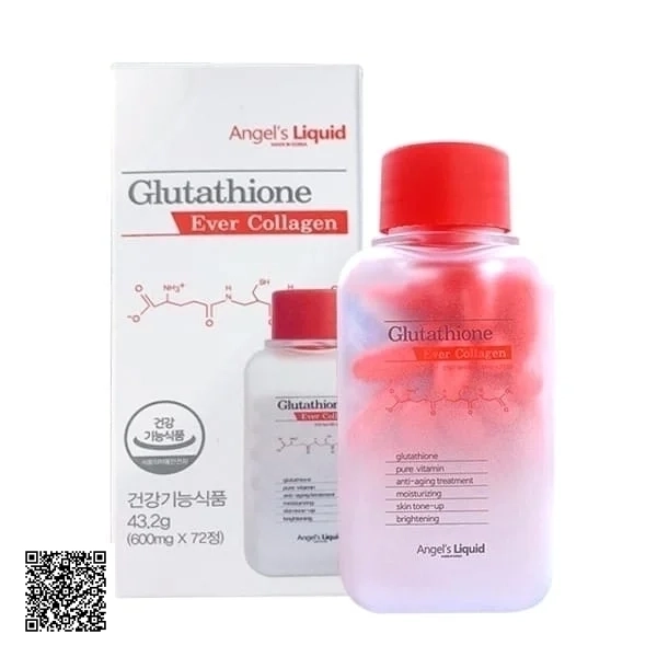 Angels Liquid 7 Day Glutathione Ever Collagen Viên Uống Trắng Da Hàn Quốc (72 Viên)