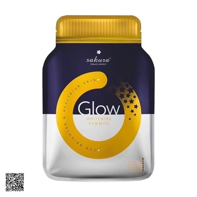 Kẹo Dẻo Trắng Da SAKURA GLOW WHITENING GUMMIES Nhật Bản