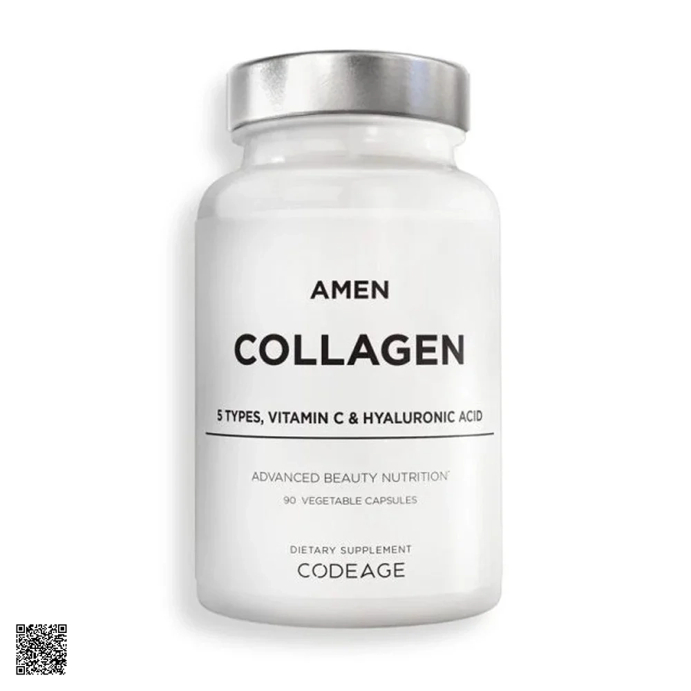 Code Age Amen Collagen + C + HA - Viên Uống Chống Lão Hóa, Dưỡng Sáng Da
