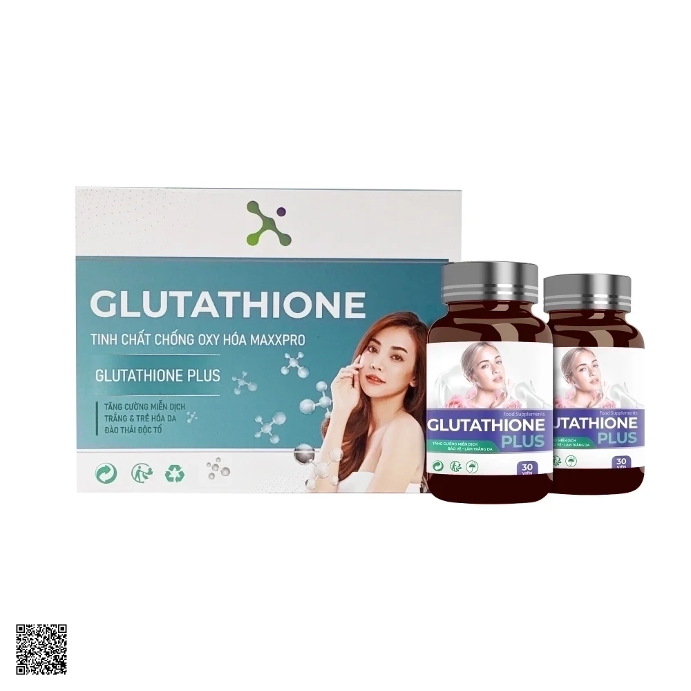 Maxxpro Vitath Glutathione Plus Viên Uống Trắng Da, Tăng Cường Hệ Miễn Dịch
