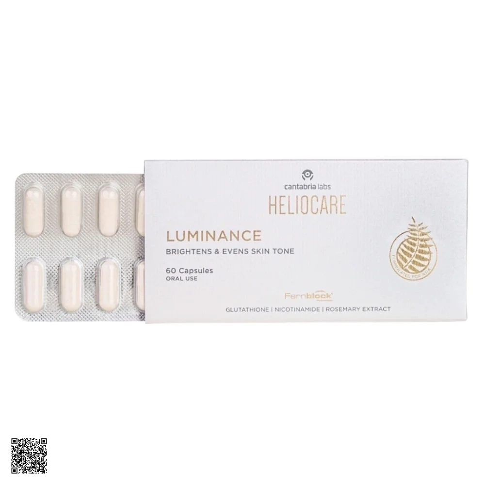 Heliocare Luminance Brightening & Even Skin Tone Viên Uống Dưỡng Trắng Da
