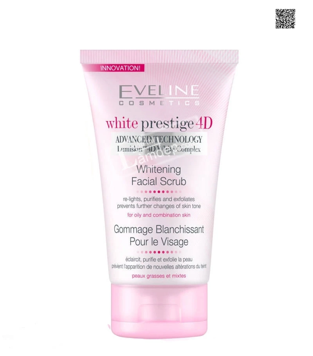 Gel Tẩy Tế Bào Chết, Làm Trắng Da Eveline White Prestige 4D