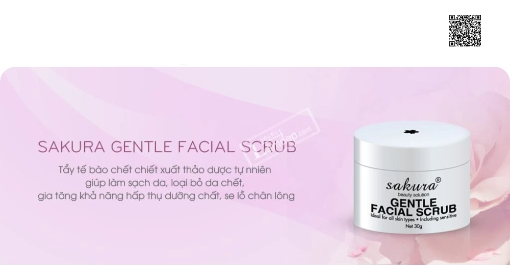 Kem Tẩy Tế bào Chết Sakura Gentle Facial Scrub