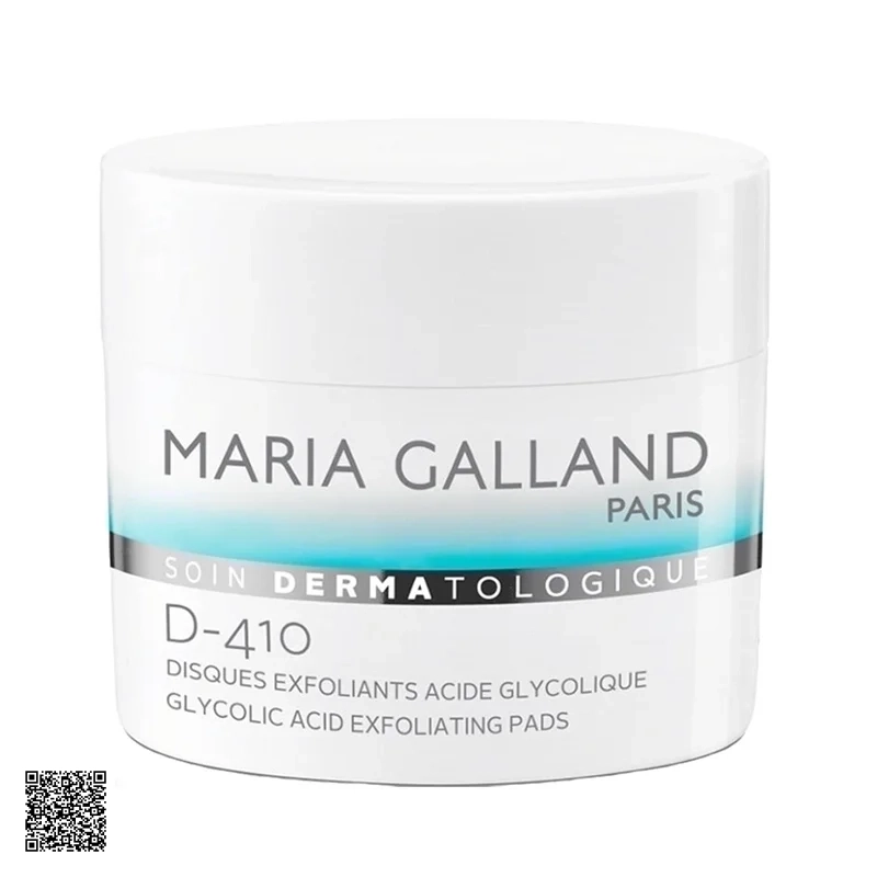 Maria Galland D-410 Glycolic Acid Exfoliating Pads - Cotton Cân Bằng Và Tẩy Da Chết