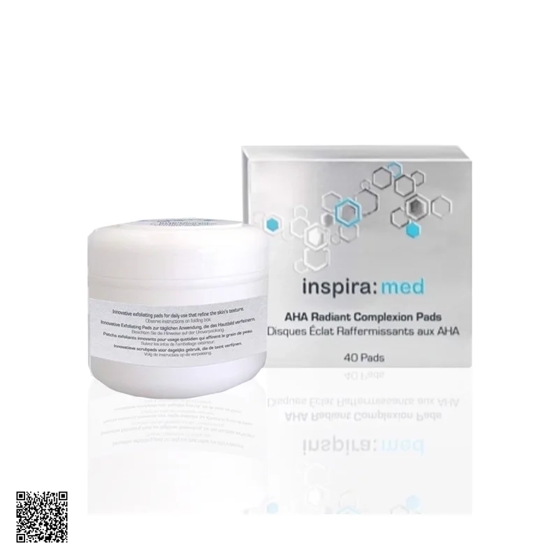 Miếng Tẩy Tế Bào Chết Sáng Da Inspira Aha Radiant Complexion Pads